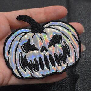 Killstar ✦ Pumpkween Patch ✦ Holographic Occult Pumpkin Skull Embroidered OS